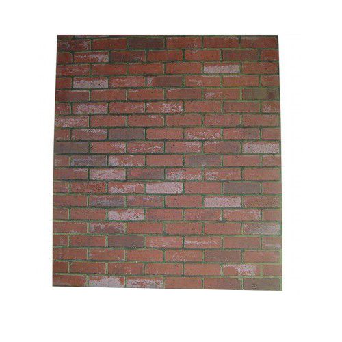 Lambrin de fibra de vidrio imitacion ladrillo rojo