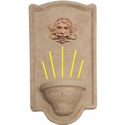 FI-3303FUENTE Pared - Zéus c/Luz